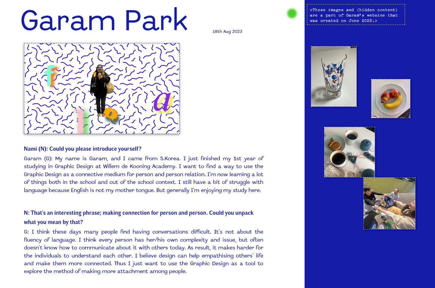 Zine by Garam Park